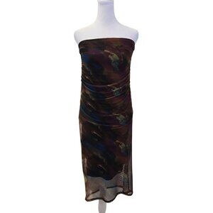 NWT Veronica M. Mesh Midi Skirt/Tube Dress Size Small